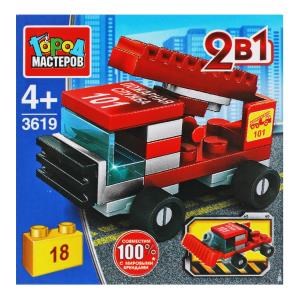 {{photo.Alt || photo.Description || 'Конструктор ПОЖАРНАЯ МАШИНА 2в1, 18 дет. Город мастеров'}}