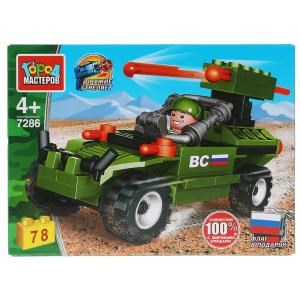 {{photo.Alt || photo.Description || 'Конструктор военное багги: стреляет ракетами, 78 дет. Город мастеров'}}