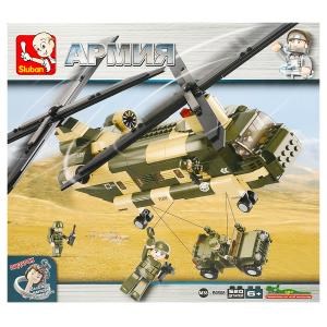 {{photo.Alt || photo.Description || 'Конструктор пласт. вертолет с фигурками, 520дет. в русс. кор. в кор.8шт'}}