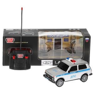 {{photo.Alt || photo.Description || 'Машина р/у LADA ПОЛИЦИЯ 4x4 18 см, свет, сер, кор. Технопарк в кор.24шт'}}