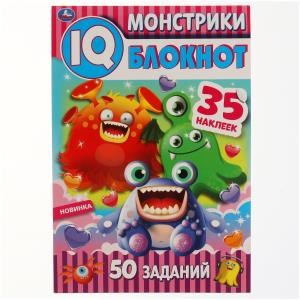 {{photo.Alt || photo.Description || 'Монстрики. Чудесный IQ  блокнот. 145х210 мм. 64 стр. + 35 наклеек. Умка в кор.50шт'}}