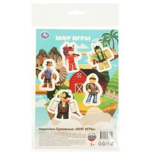 {{photo.Alt || photo.Description || 'Наклейки бумажные, а5, мир игры Умка'}}