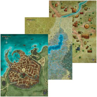 Pathfinder. НРИ. Вторая редакция. Серия приключений Kingmaker. Набор карт-постеров 272392764