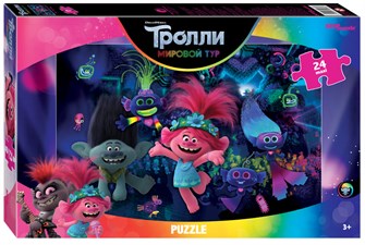 Мозаика puzzle maxi 24 Trolls - 2. Techno Life (DreamWorks) # 90068
