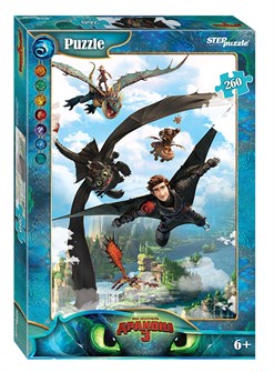 Мозаика puzzle 260 Как приручить дракона - 3 (DreamWorks) # 95081