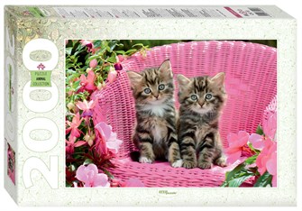 Мозаика puzzle 2000 Милые котята # 84044