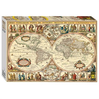 Мозаика puzzle 2000 Историческая карта мира # 84003