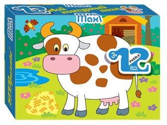Мозаика puzzle 12 Коровка (Mini-maxi) # 86001