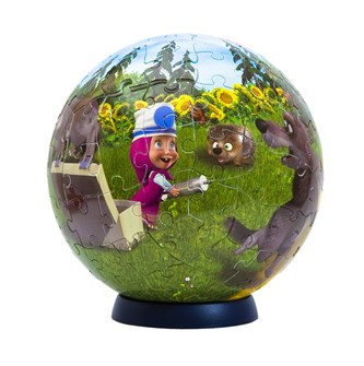 Мозаика puzzle 108 Маша и Медведь (Пазл-шар) (Анимаккорд) # 98144