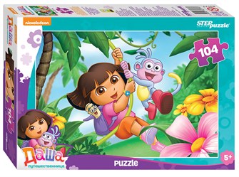 Мозаика puzzle 104 Даша-путешественница (Никелодеон) # 82177