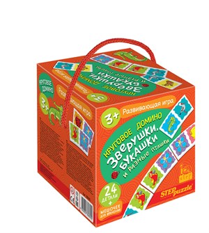 {{photo.Alt || photo.Description || 'Развивающая игра &quot;Зверушки, букашки и разные пташки. Круговое домино&quot; (IQ step)'}}