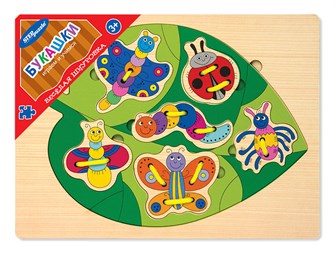 Игра из дерева Весёлая шнуровка. Букашки # 89504