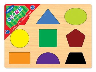 Игра из дерева Весёлая математика. Формы # 89207