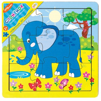 {{photo.Alt || photo.Description || 'Игра из дерева Слонёнок (собираем по картинке) (Baby Step)'}}