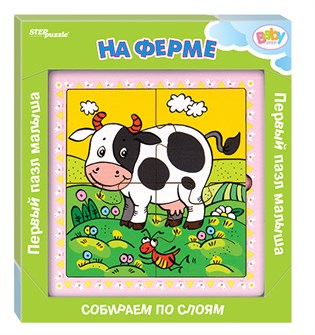 Игра из дерева На ферме (собираем по слоям) (Baby Step) # 89061