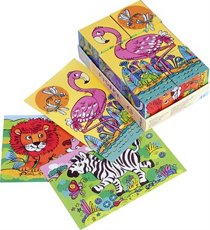 6 кубиков Baby Step Зоопарк # 87332