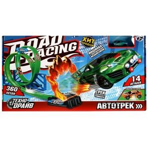 {{photo.Alt || photo.Description || 'Автотрек с катап,маш.свет,трек светится в темноте, кор.44,5*25,1*5,4см ТЕХНОДРАЙВ'}}