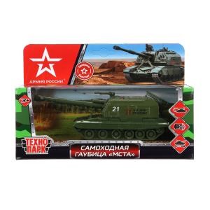 {{photo.Alt || photo.Description || 'Модель металл МСТА-ГАУБИЦА АРМИЯ РОССИИ 12 см, вращ башня, инер, зелен, кор. Технопарк'}}