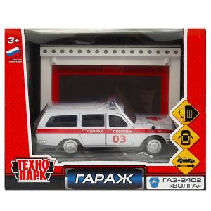 {{photo.Alt || photo.Description || 'Модель пластик ГАРАЖ СКОРАЯ ПОМОЩЬ 20,5 см, ГАЗ-2402, бел, кор. Технопарк'}}