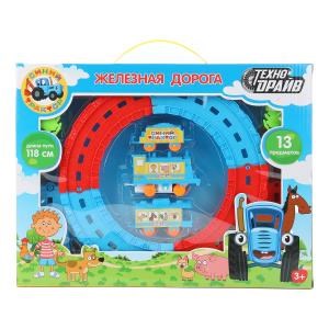 {{photo.Alt || photo.Description || 'Железная дорога мультяшная СИНИЙ ТРАКТОР длина пути 118, кор.35*27*4см ТЕХНОДРАЙВ'}}