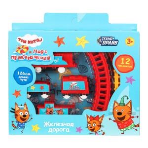 {{photo.Alt || photo.Description || 'Железная дорога мультяшная Три Кота дл.пути 126,кор.25*20,5*4см ТЕХНОДРАЙВ'}}