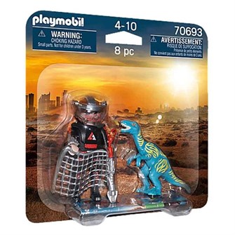 Игрушка Playmobil Velociraptor и разбойник 135544694