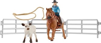SCHLEICH 42577 Cowgirl Team Roping Spaß Spielzeug 56744386
