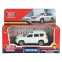 Машина металл TOYOTA LAND CRUISER PRADO 10,5см,инерц,белый,в кор. Технопарк PRADO-11-WH