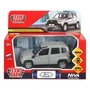 Машина металл LADA NIVA travel 12 см, двери, инер,серый, кор. Технопарк NIVATRAVEL-12-SRGY-WOD