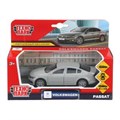 Машина металл VOLKSWAGEN PASSAT 12 см, двер, багаж, инерц, темно-серый, кор. Технопарк PASSAT-12-GY (72)