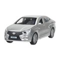 Машина металл LADA vesta 11,5 см, двери, серый, кор. Технопарк VESTA-12-GR-WOD