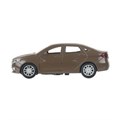 Машина металл LADA vesta 11,5 см, двери, коричневый, кор. Технопарк VESTA-12-BR-WOD
