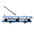Машина металл ТРОЛЛЕЙБУС, 16,5 см, двери, инерц., кор. Технопарк SB-16-65WB (48)