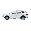 Машина металл VOLKSWAGEN TOUAREG 12 см, двери, багаж, инерц, белый, кор. Технопарк TOUAREG-12-WH (72)