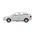 Машина металл LADA PRIORA 12 см,двери,инерц,серебристый перламутр,кор. Технопарк PRIORA-12-SR