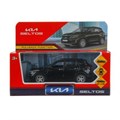 Машина металл KIA seltos длина 12 см, двери, багаж., инерц, черный, кор. Технопарк SELTOS-12-BK