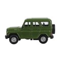 Машина металл УАЗ ХАНТЕР  длина 12 см, двери, багаж, инерц, болотный, кор. Технопарк HUNTER-12-GN (72)