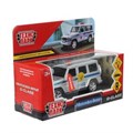 Машина металл свет-звук MERCEDES-BENZ G-CLASS ПОЛИЦИЯ 12 см, двер, баг, кор. Технопарк G-СLASS-P-SL (72)