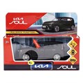 Машина металл свет-звук KIA soul 12 см, двер, инер, черный МАТОВЫЙ, кор. Технопарк SOUL-12SL-MATBK