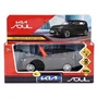 Машина металл свет-звук KIA soul 12 см, двер, инер, черный МАТОВЫЙ, кор. Технопарк SOUL-12SL-MATBK