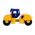 Модель металл каток 13 см,двер,желт-син,кор. Технопарк ROLLER-15-YBU