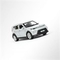 Машина металл KIA soul длина 12 см, двери, багаж., инерц, серебряный, кор. Технопарк SOUL-12-SR