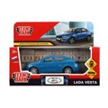 Машина металл LADA vesta 11,5 см, двери, синий, кор. Технопарк VESTA-12-BU2
