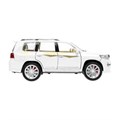 Машина металл свет-звук TOYOTA LAND CRUISER 200, 21 см, двер, инер, бел, кор Технопарк CZ123-R