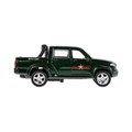 Машина металл UAZ PICKUP АРМИЯ РОССИИ длина 12 см, двери, багаж, инерц, кор. Технопарк PICKUP-12ARR-GN (72)