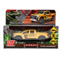 Машина металл NISSAN TITAN ДИНОЗАВРЫ 12,5 см, двери, баг, инер, желтый, кор. Технопарк TITAN-13DIN-YE (72)