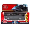 Машина металл DODGE RAM 1500 REBEL МАТОВЫЙ 13 см, двер, баг, инер, чер, кор. Технопарк RAM1500-13MAT-BK (72)