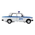 Машина металл свет-звук LADA ваз 2107,дв,к,баг,св-зв,ин,17,5 см,ПОЛИЦИЯ сер Технопарк FY2407P