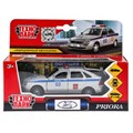 Машина металл LADA PRIORA ХЭТЧБЕК ПОЛИЦИЯ, 12 см, дв., баг., инерц., кор. Технопарк SB-18-22-LP(P)WB (48)