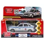 Машина металл LADA PRIORA ХЭТЧБЕК ПОЛИЦИЯ, 12 см, дв., баг., инерц., кор. Технопарк SB-18-22-LP(P)WB (48)